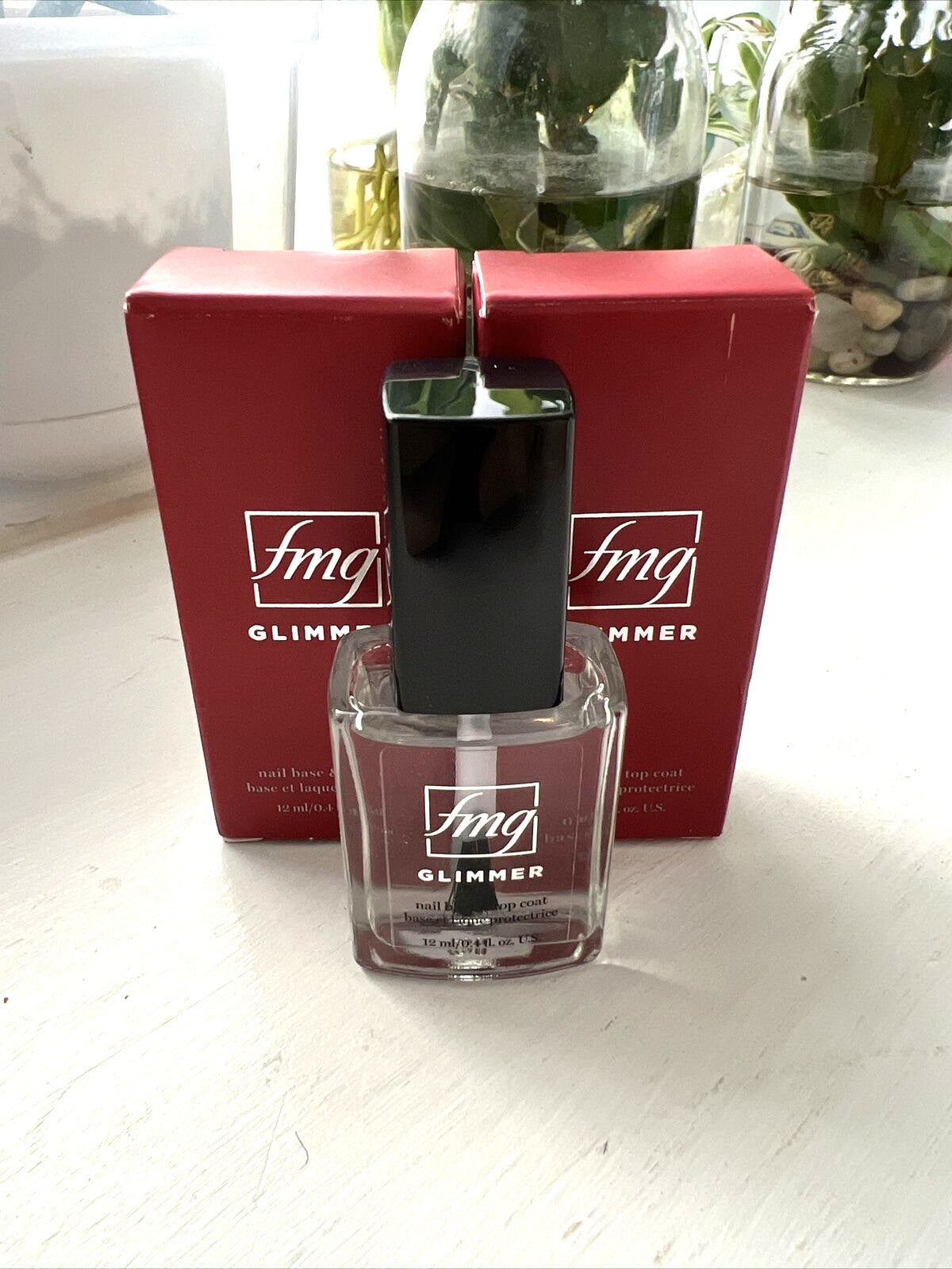 2-Pack Nail Base & Top Coat Set - 12ml Nail Care for Manicures