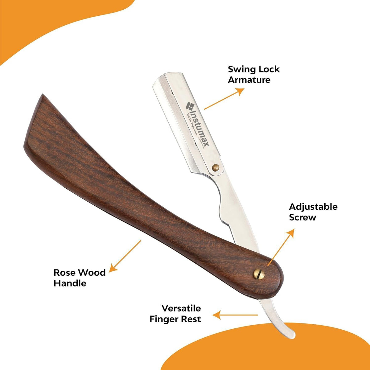 Professional Straight Edge Razor for Barber Shaving & Grooming