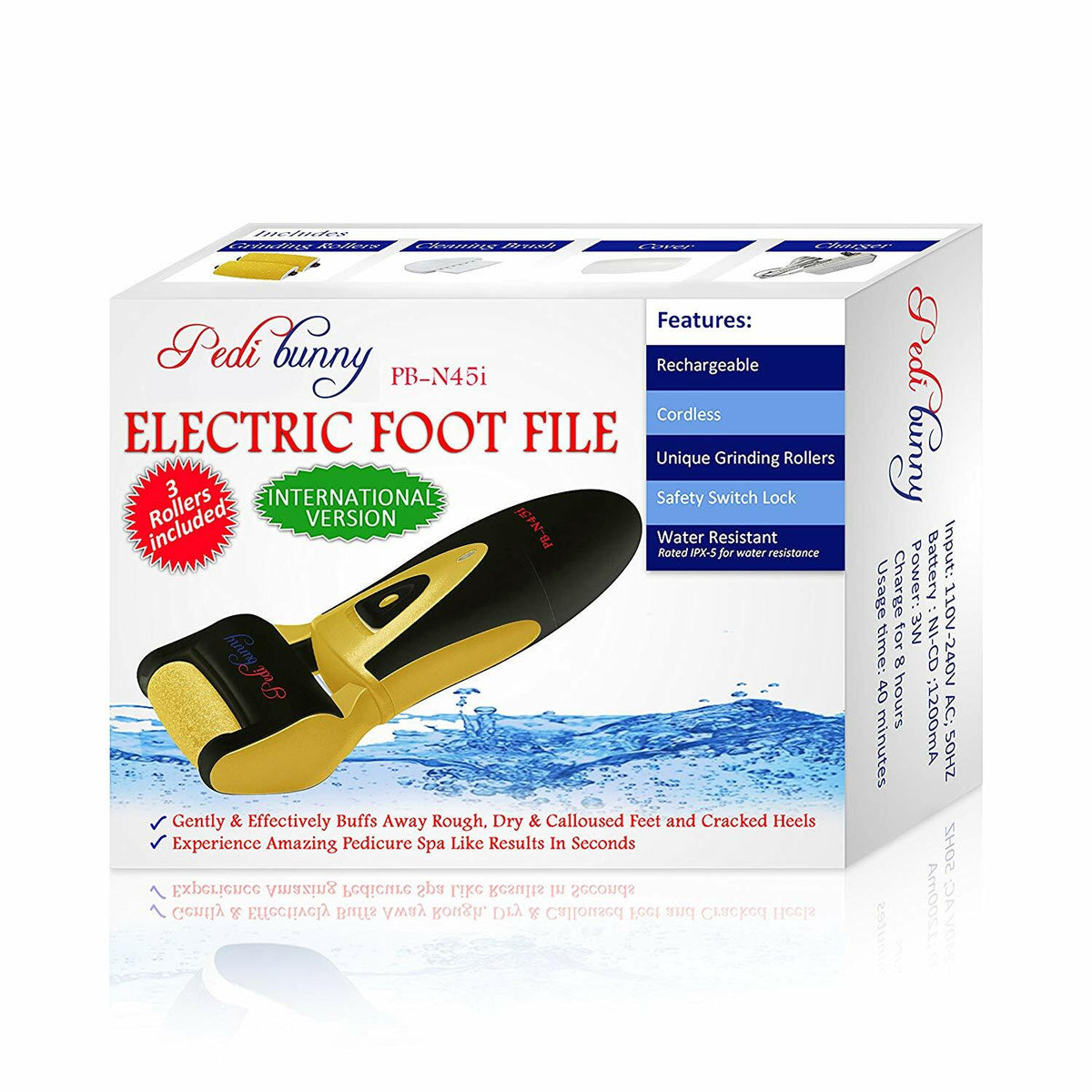 Rechargeable Electric Callus Remover Foot File for Men Women - Pedicure Spa Tool