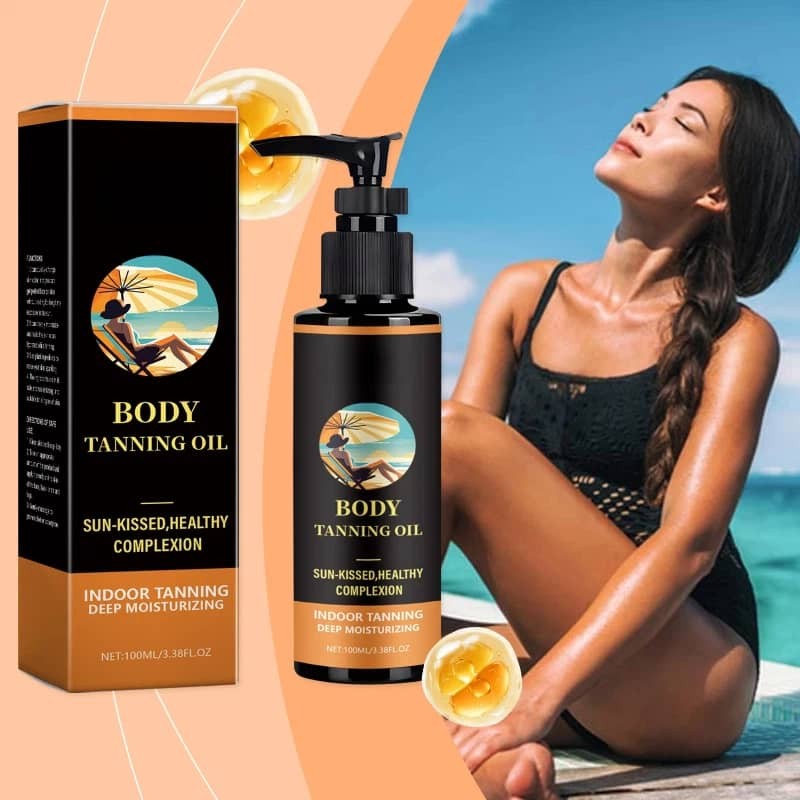 Natural Outdoor Beach Tanning Oil with Moisturizing Body Oil