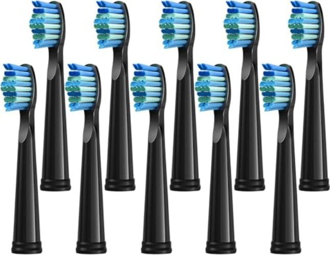 10 Pack Soft Bristle Toothbrush Replacement Heads for Fairywill D1 D3 D7