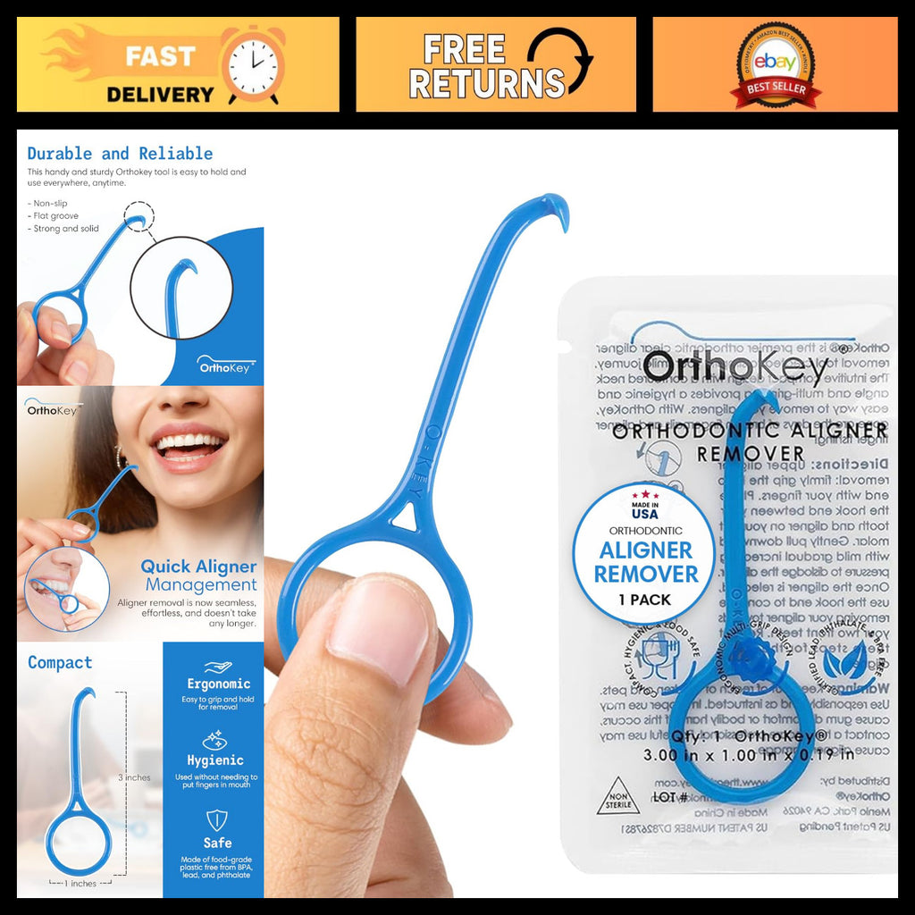 Clear Aligner & Retainer Removal Tool - Hygienic Portable Dental Accessory