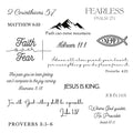 Christian Bible Verse Temporary Tattoos for Men and Women