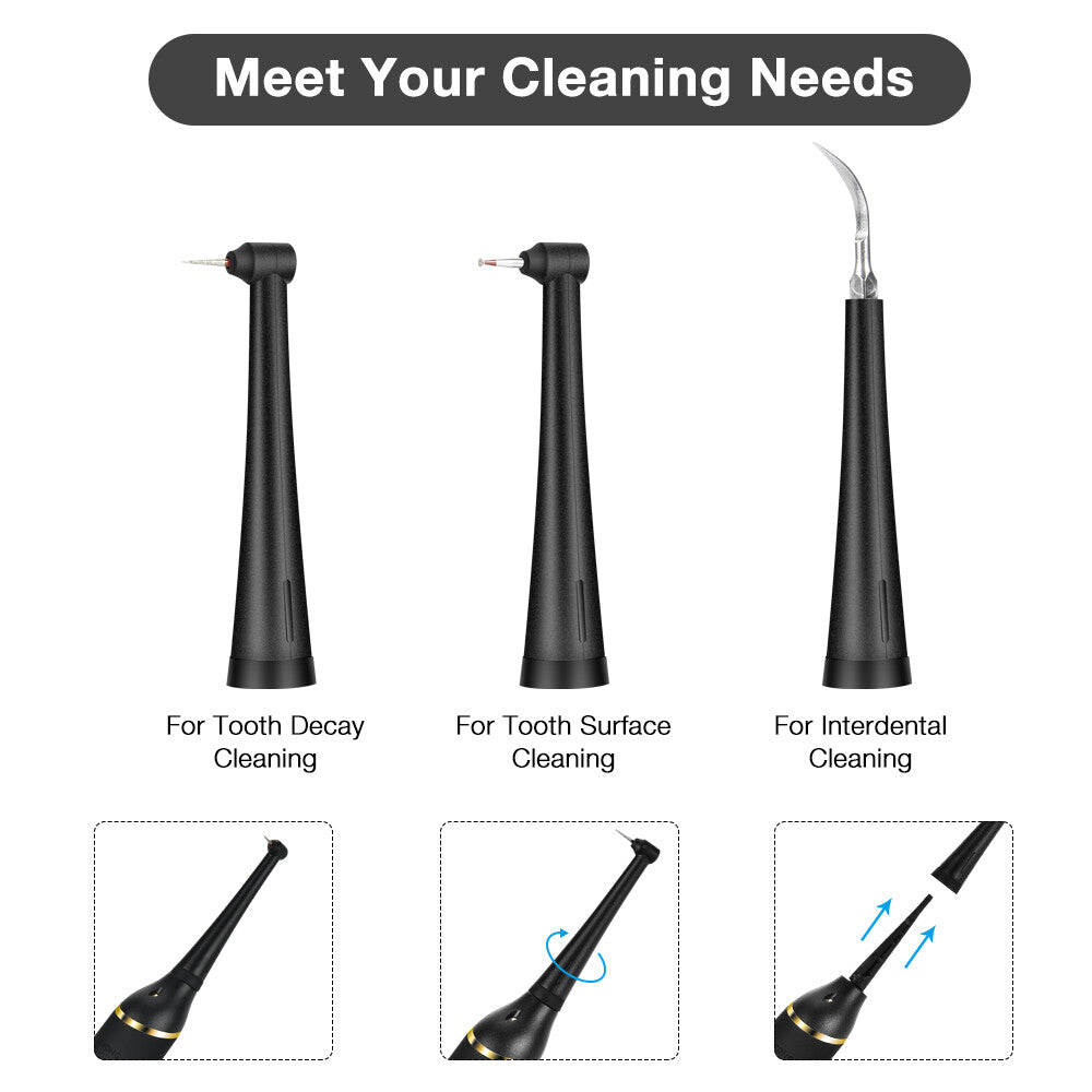 Electric Ultrasonic Dental Scaler Tartar & Plaque Remover with LED Light