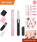 Electric Eyebrow Trimmer with Adjustable Comb - Mini Facial & Lip Groomer