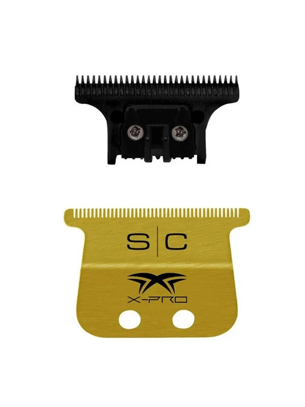 Gold Titanium Wide Hair Trimmer Blade for StyleCraft & Gamma+ - The One Cutter SC527GB