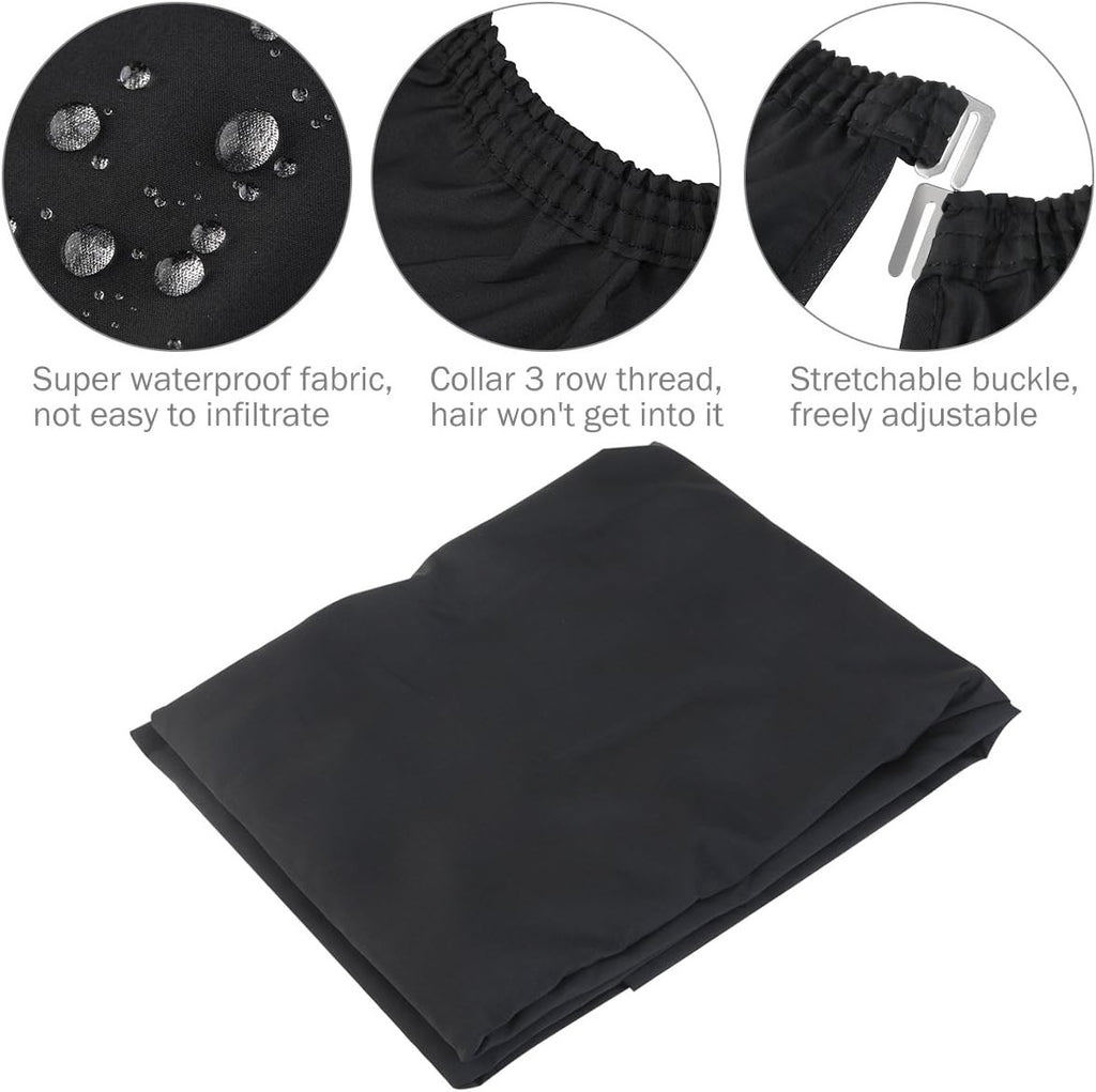 Salon Hairdressing Cape with Viewing Window - Waterproof Silk Cover for Haircut & Color