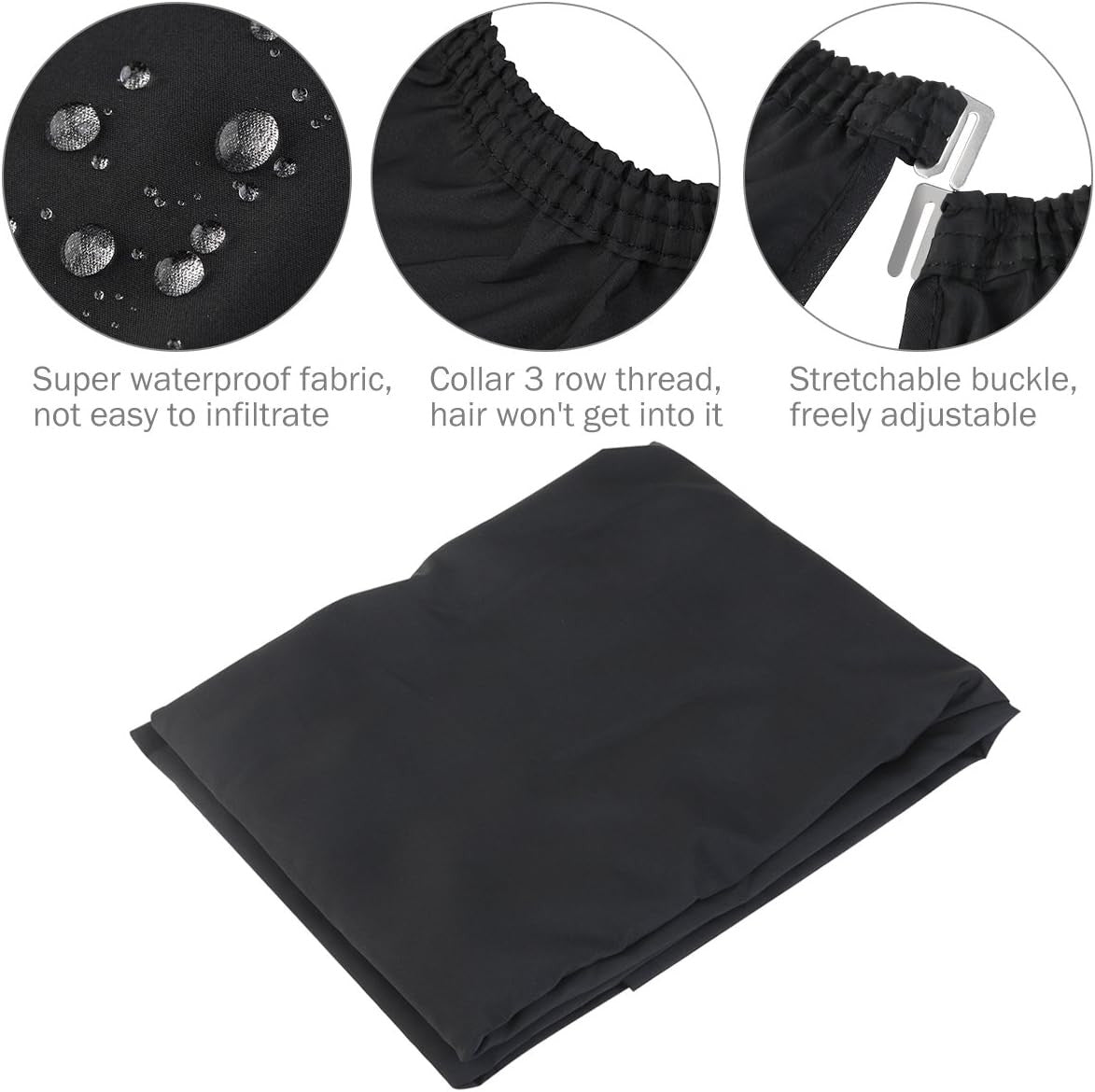 Salon Hairdressing Cape with Viewing Window - Waterproof Silk Cover for Haircut & Color