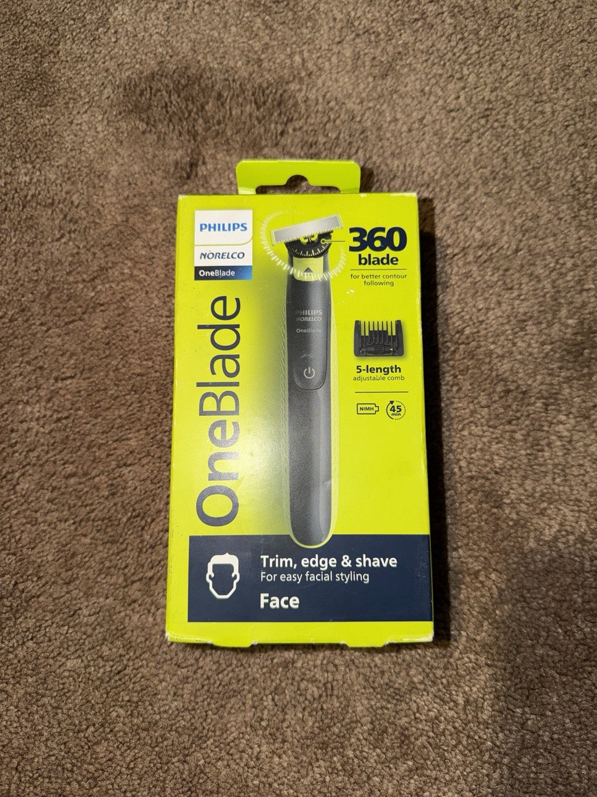Philips Norelco OneBlade 360 Face Trimmer - Unused, New in Box