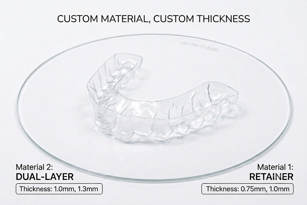 Custom Clear Retainers for Teeth Upper and Lower - Professional Quality