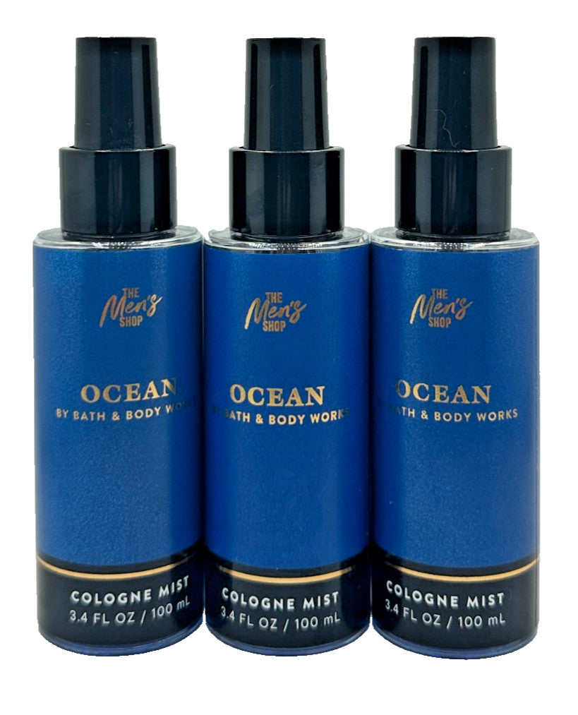 Travel Ocean Cologne Mist Spray Set - Bath & Body Works, 3 x 3.4 oz