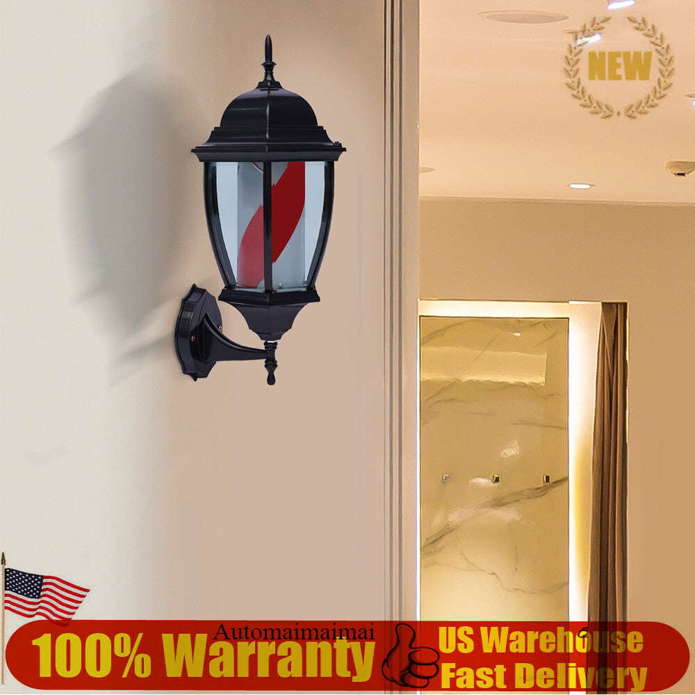 20 Inch Waterproof LED Barber Pole Light for Hair Salon & Barbershop Sign