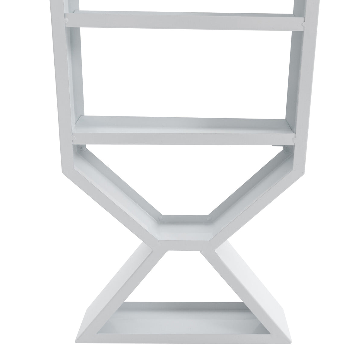 Wall Mount Nail Polish Display Rack Set 3 Pieces White Makeup Organizer Shelf
