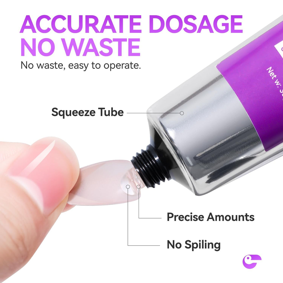 Solid Nail Glue Gel for Press-On Tips - Long-Lasting 30g