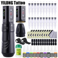 Professional Wireless Rotary Tattoo Gun Machine Pen Complete Kit