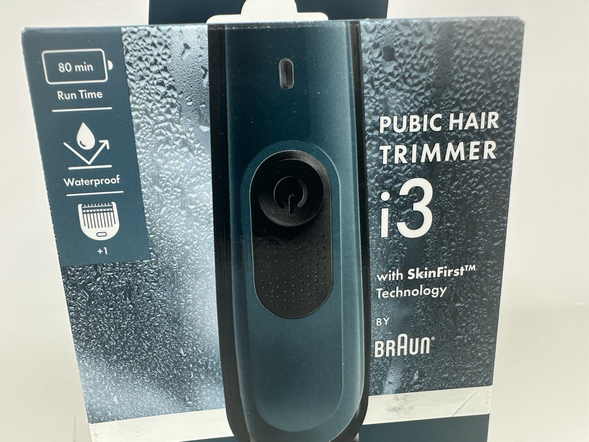 Cordless Waterproof Pubic Hair Trimmer for Men with Comb - Braun