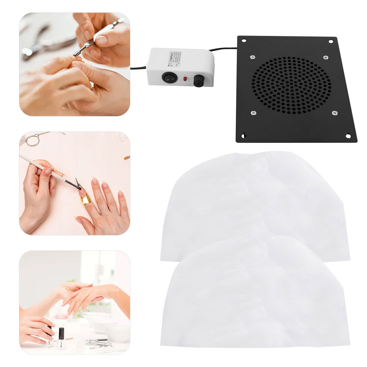 3650RPM Nail Dust Collector with Suction Vacuum Fan for Nail Art