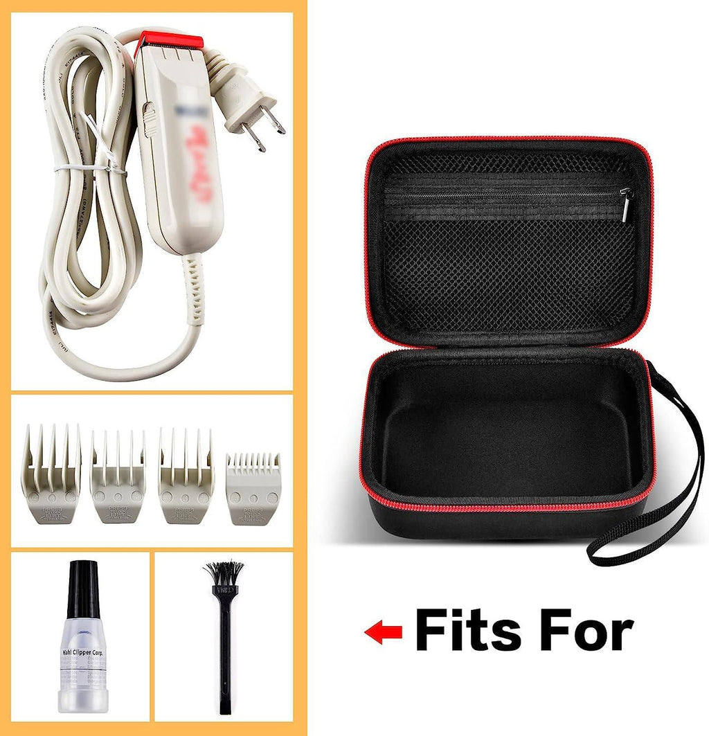 Hard Case for Wahl Professional Peanut Classic Clipper & Trimmer - Black Faux Leather