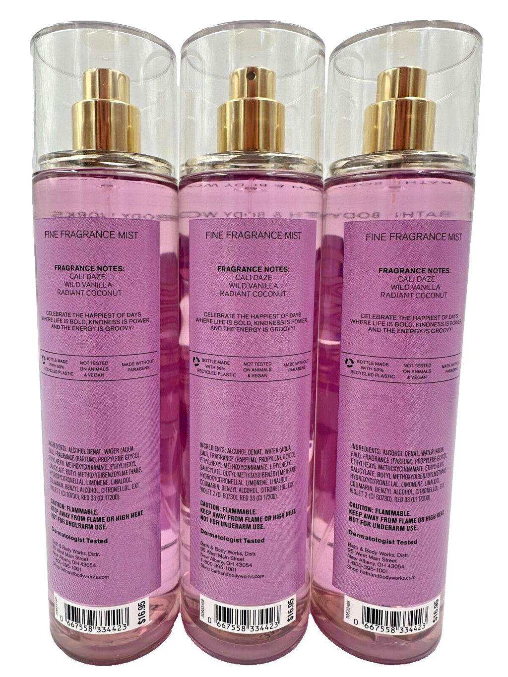 Disco Daydream Fragrance Mist Set - 3 x 8 oz Body Spray