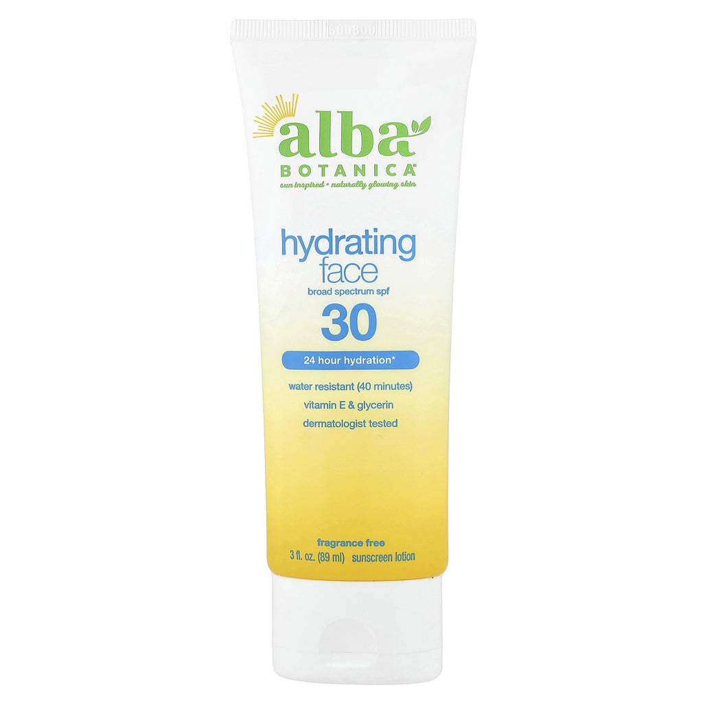 Hydrating SPF 30 Face Sunscreen Lotion Fragrance-Free 3 fl oz