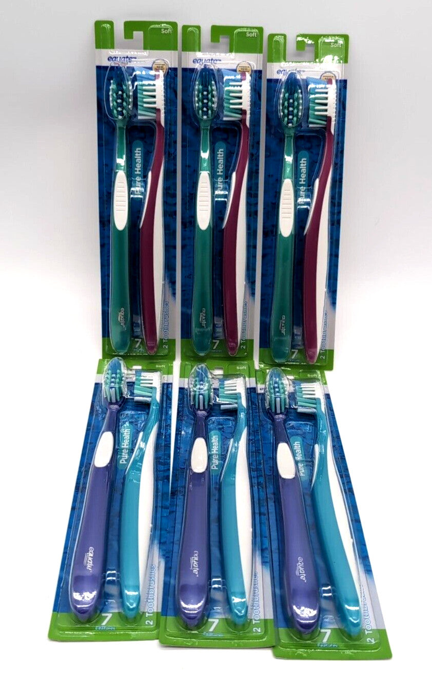 12 Pack Soft Toothbrushes for Deep Plaque Removal - Compatible with Oral B CrossAction