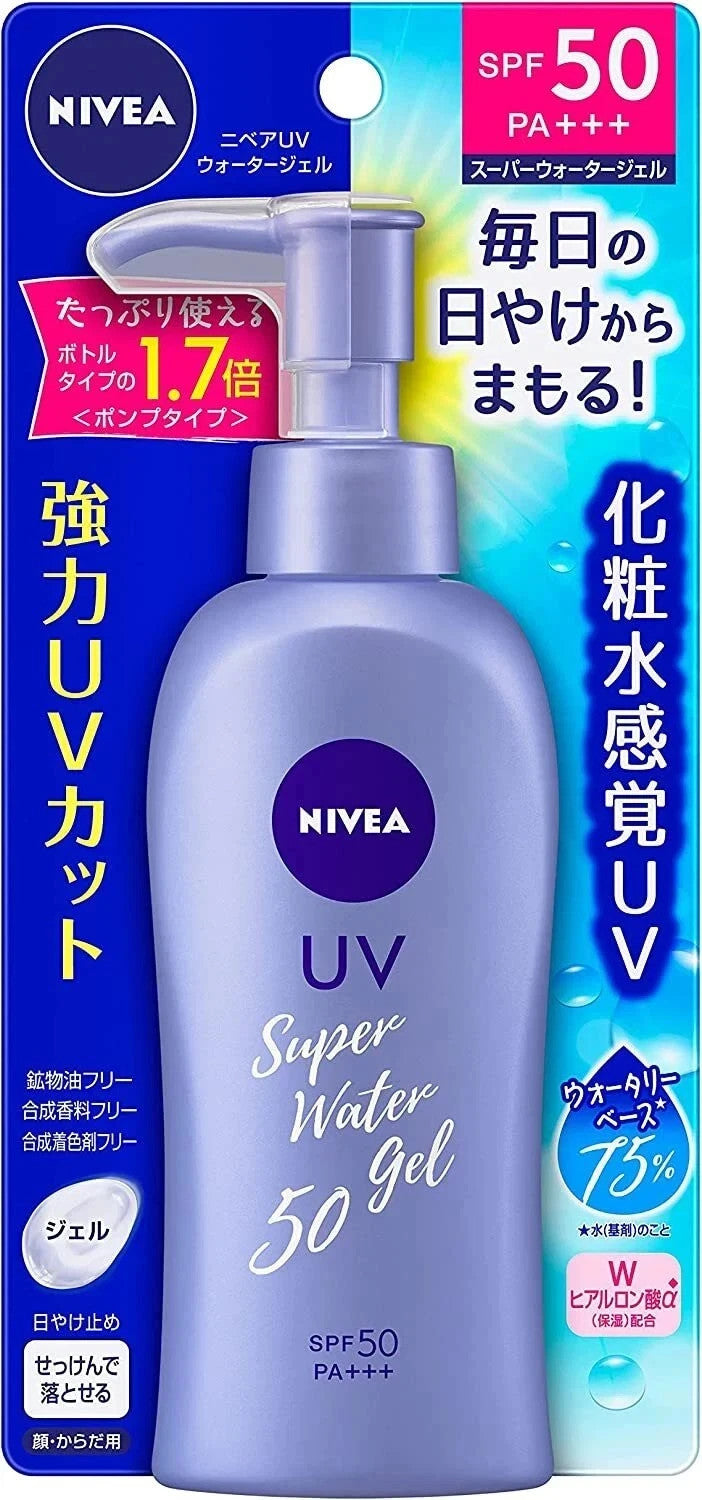 NIVEA UV Super Water Gel Sunscreen SPF50 PA+++ 140g - Water-Light UV Protection