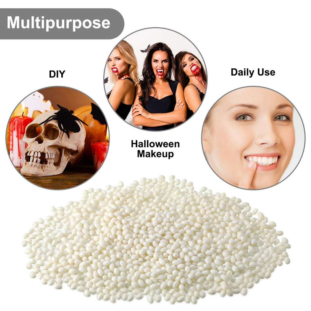 Tooth Repair Kit Moldable Beads for Temporary Dental Fixes - 100g, White