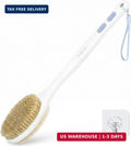 Back Scrubber for Shower with Long Handle, Double-Sided Bristles, Blue