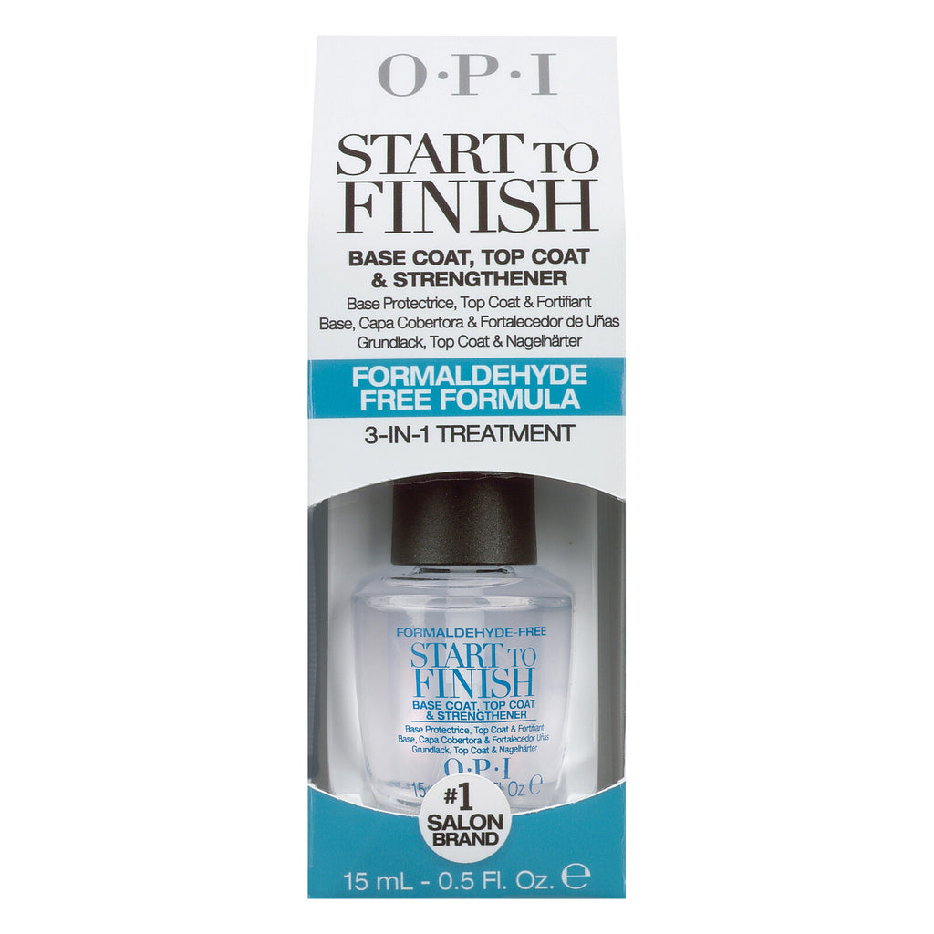 Nail Strengthener & Base Top Coat 3-in-1 Treatment - Formaldehyde Free 0.5oz