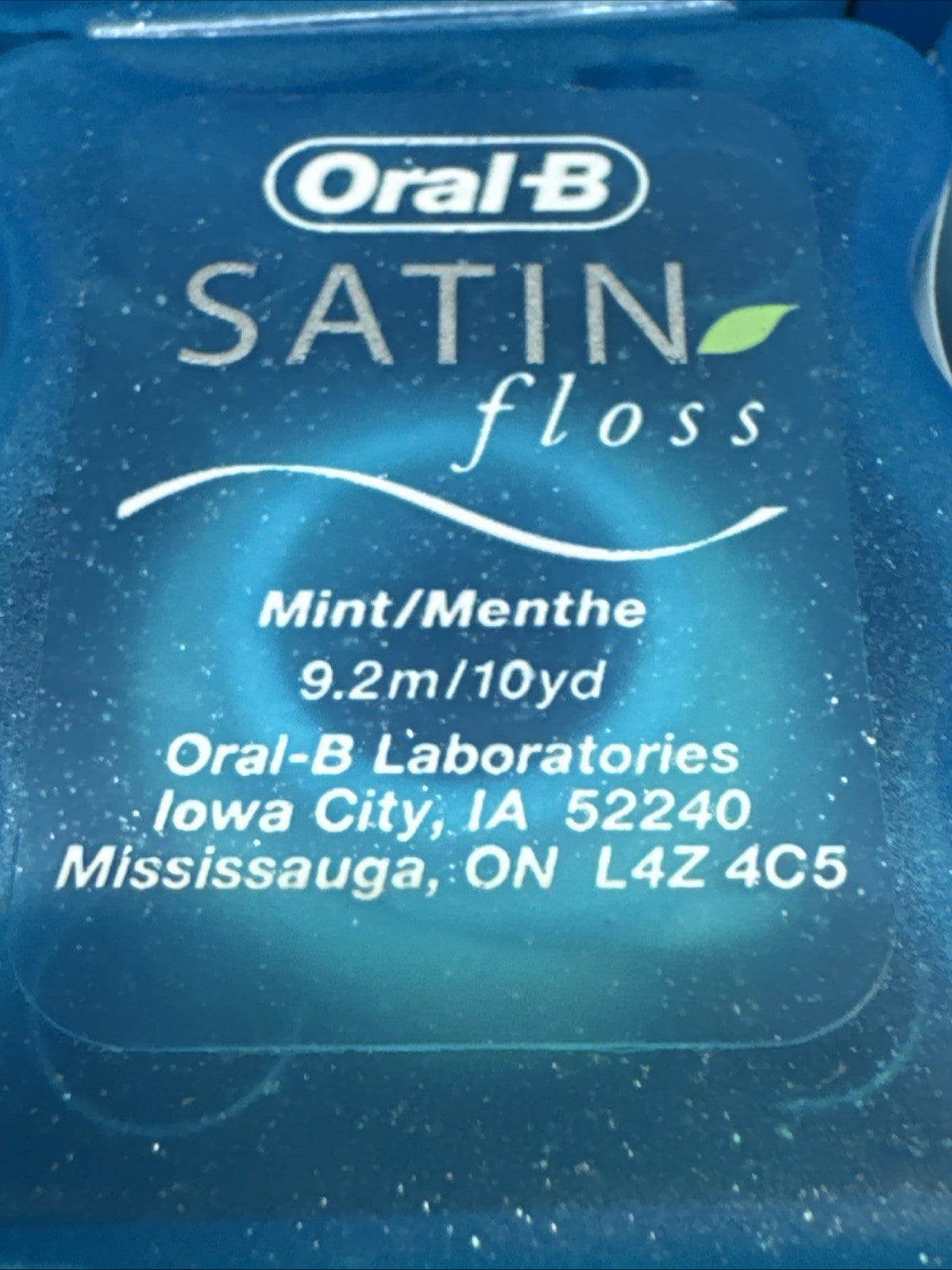 Oral-B Satin Floss Mint 10 Yards Pack - 12 Count