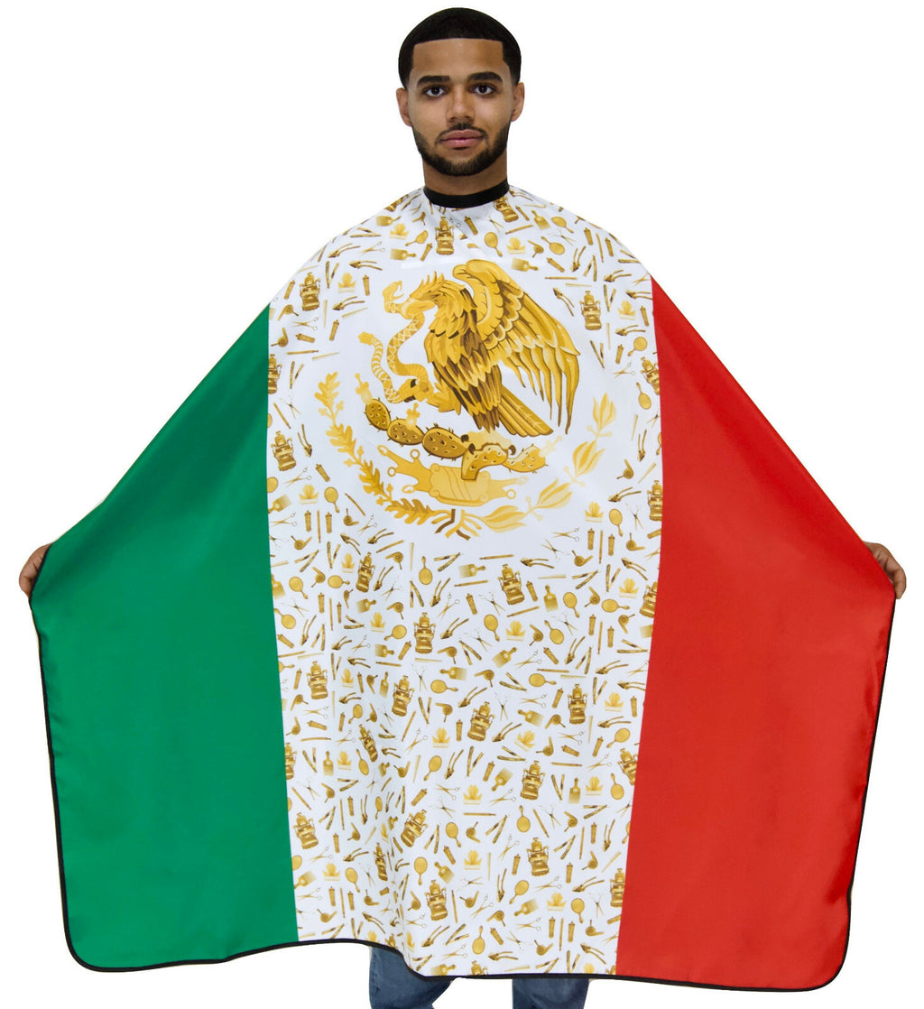 Cultural Flag Barber Cape for Hair Styling, Waterproof & Durable