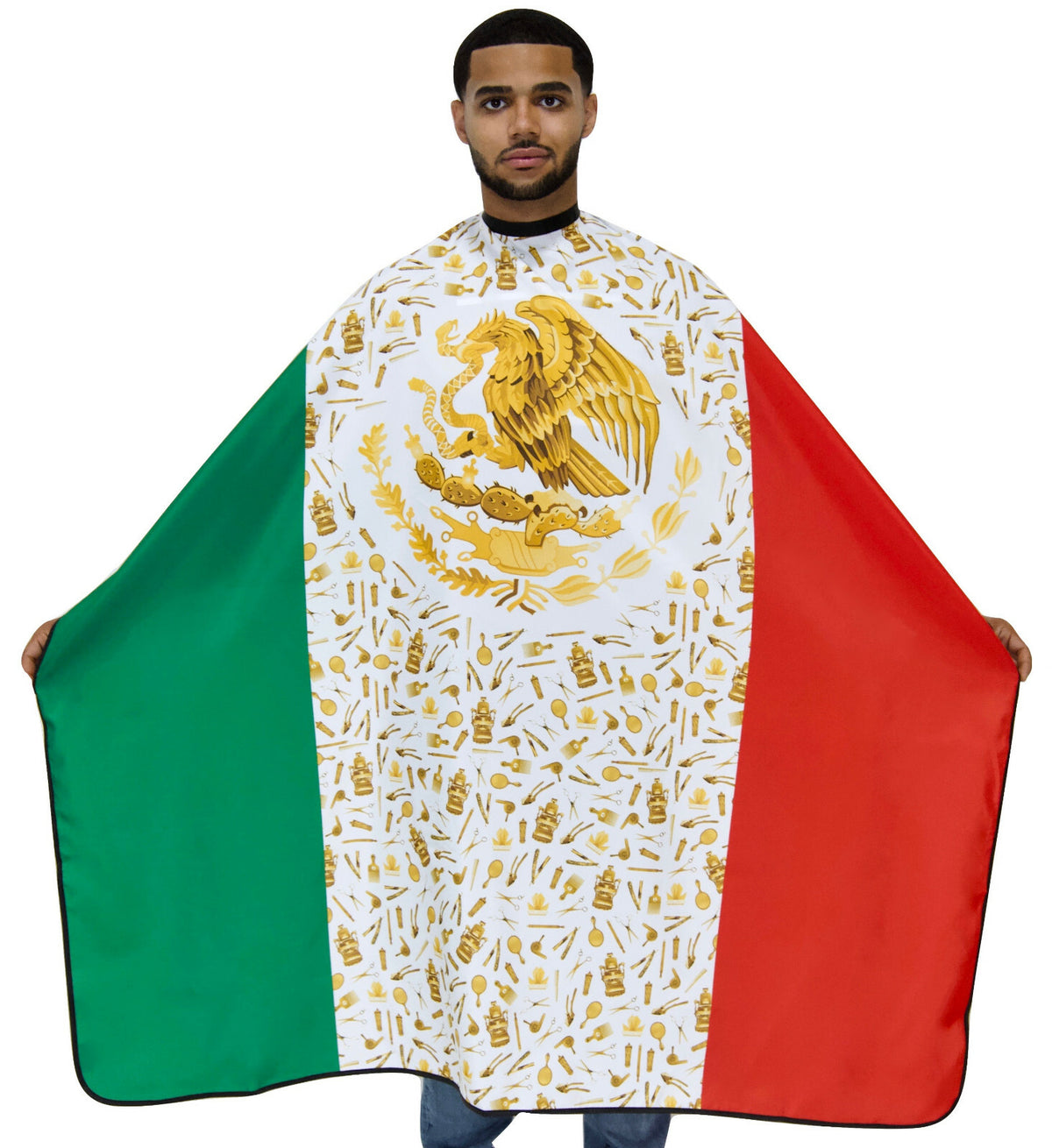 Cultural Flag Barber Cape for Hair Styling, Waterproof & Durable