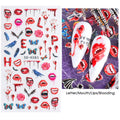 Halloween Skull Pumpkin Ghost Nail Art Stickers Decals for Nails - 5D Resin