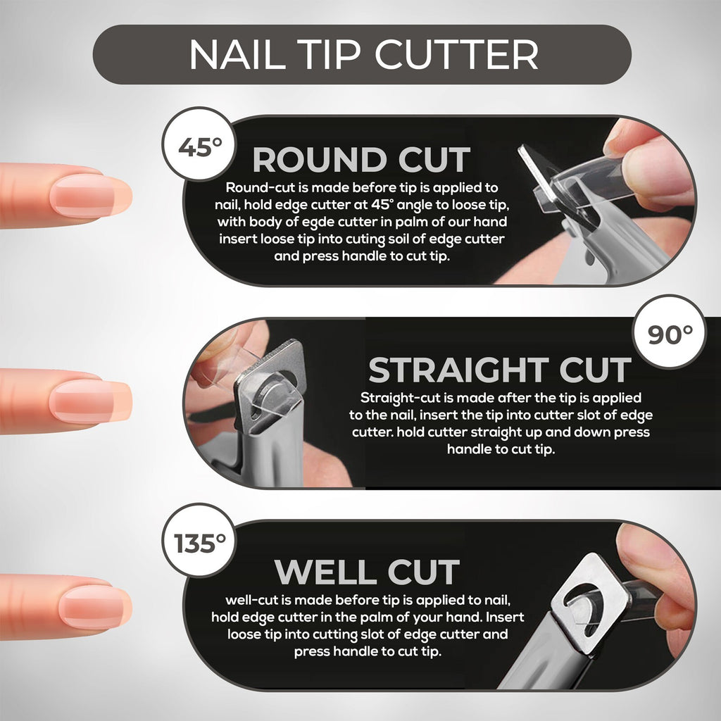 Acrylic False Nail Tip Cutter & Clipper - Manicure Nail Art Tool