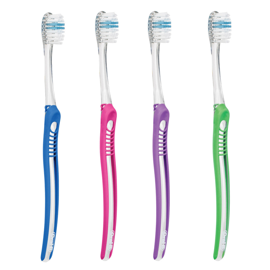 12-Pack Soft Adult Toothbrushes with Indicator Bristles, Compact Head