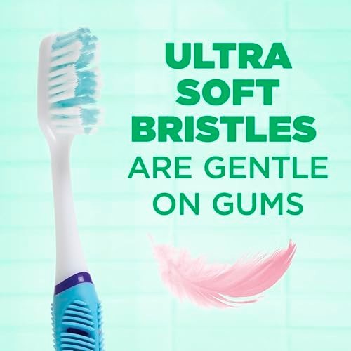 Sensitive Toothbrush with Ultra-Soft Bristles & Ergonomic Handle - 2 Pack