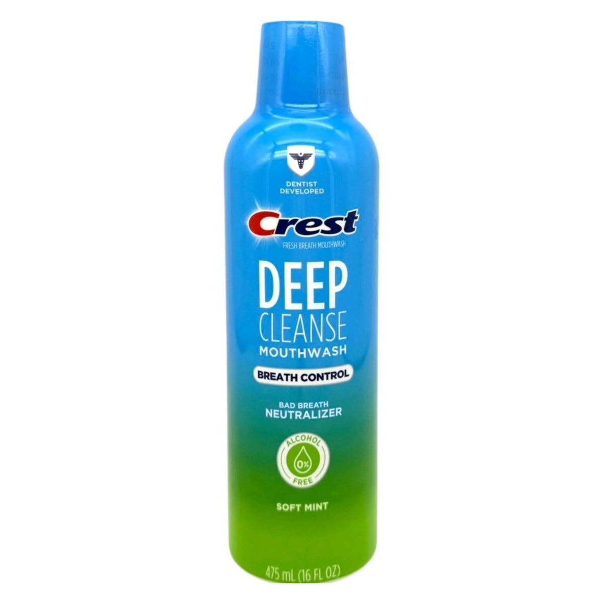 Deep Cleanse Mouthwash Soft Mint Breath Control 16oz - 4 Pack