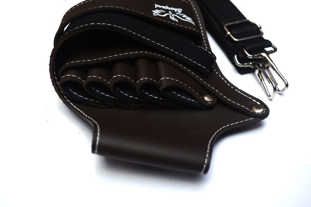 Professional Hairdressing Barber Tool Bag Holster Case Leather Pouch