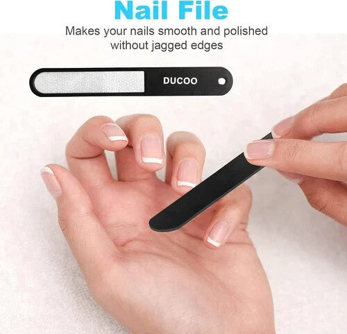 Premium Nail Clipper Set for Men and Women - 4 Pieces with Nail File & Cuticle Cutter