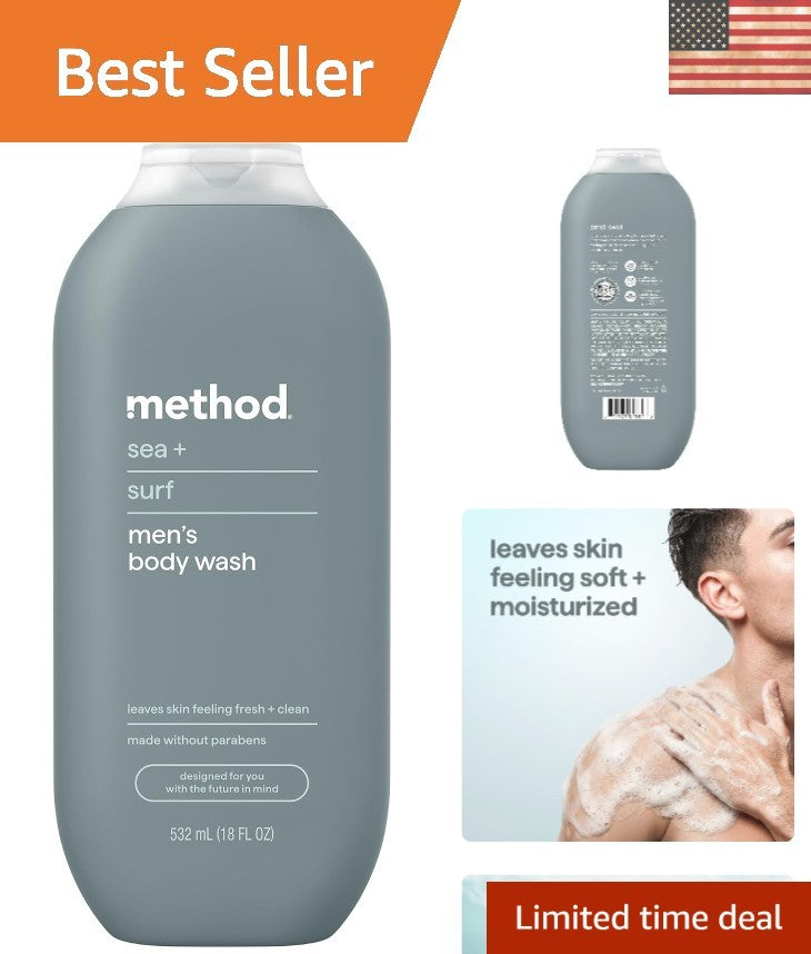 Men's Body Wash 18oz - Sea + Surf Scent, Gentle & Moisturizing
