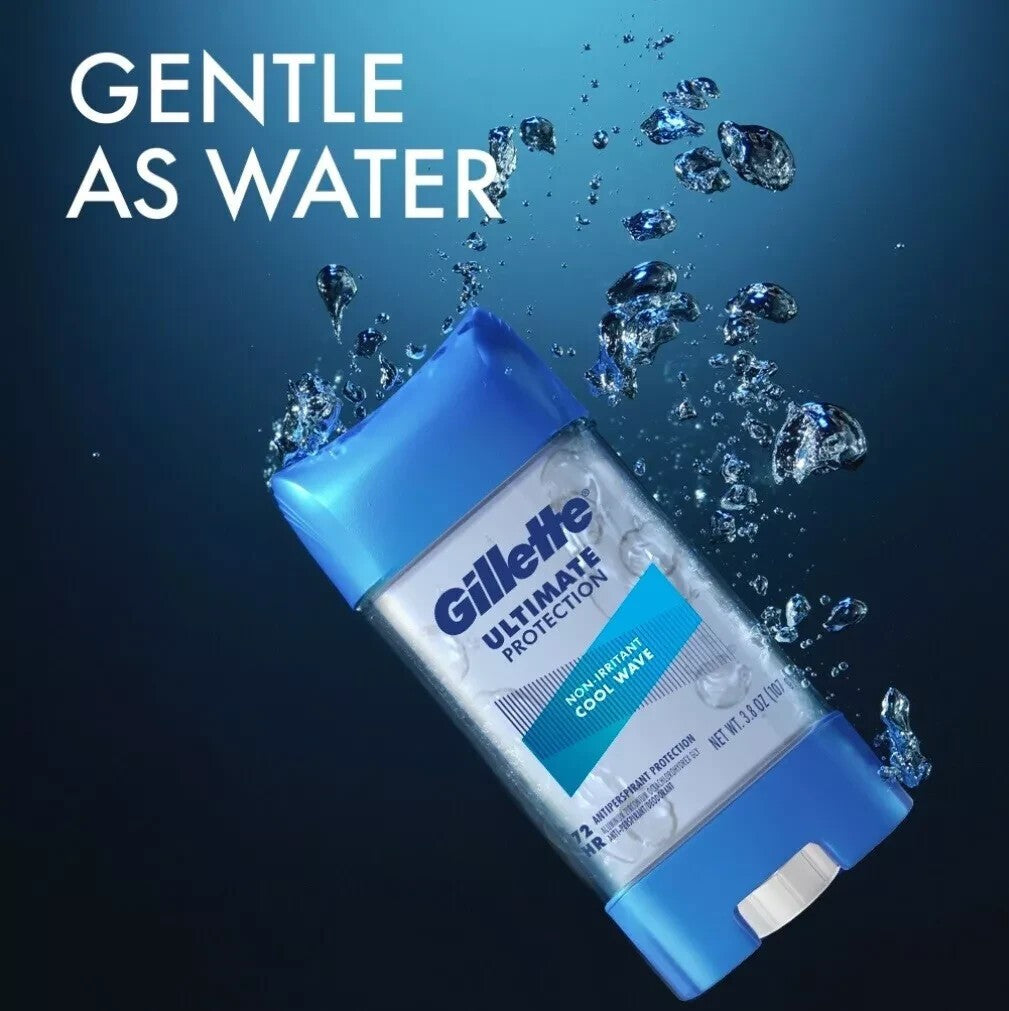 Gillette 6-in-1 Antiperspirant Gel Deodorant for Men - 3.8 oz, 5 Pack