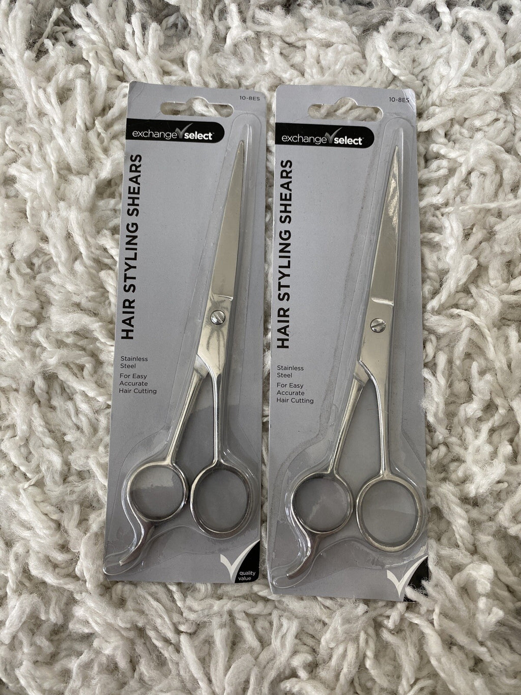 Hair Styling Shears - Stainless Steel Professional Hair Cutting Scissors - 2 Pack