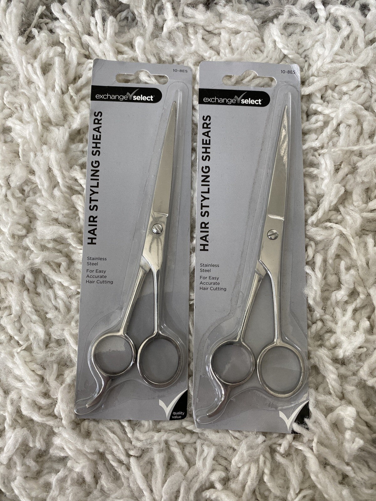 Hair Styling Shears - Stainless Steel Professional Hair Cutting Scissors - 2 Pack