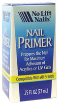 No Lift Nails Primer - 0.75oz Nail Adhesion & Dehydrator for Acrylics
