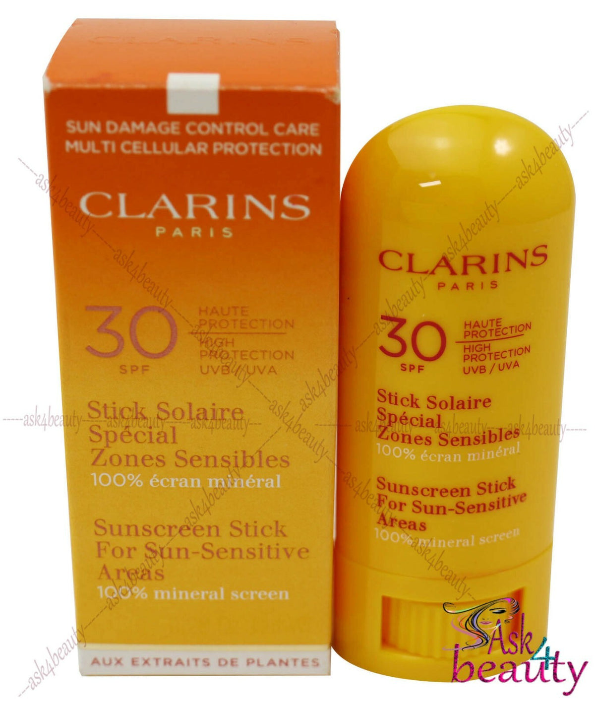 Sun Screen Stick SPF30 for Sun Sensitive Skin, 0.28oz - Broad Spectrum UVA UVB