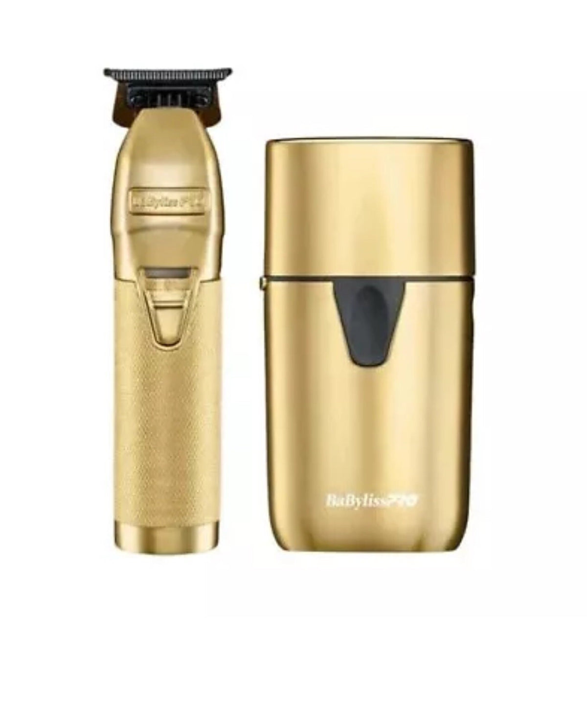 Gold Metal Trimmer & UV Foil Shaver Set - Personal Grooming Kit