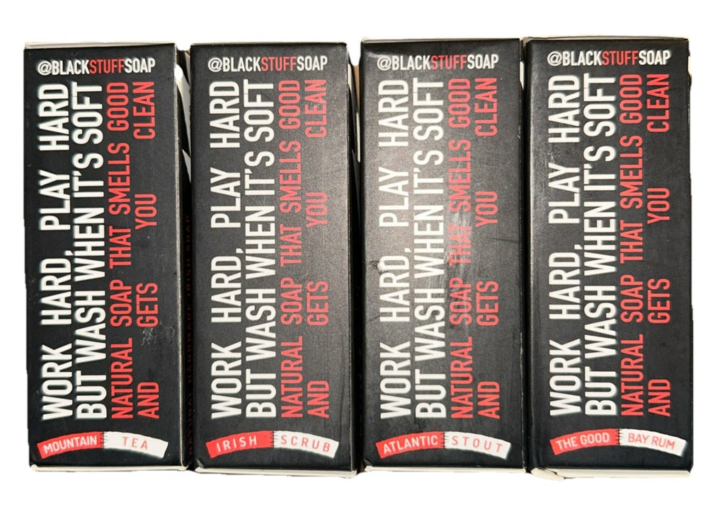 Set of 4 Irish Natural Bar Soaps - Limited Edition Handmade Irish Soap