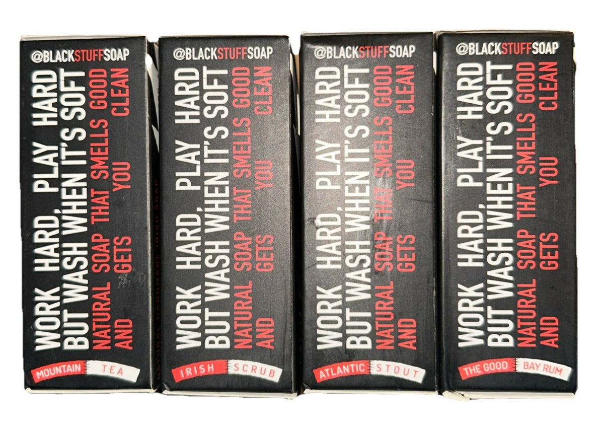 Set of 4 Irish Natural Bar Soaps - Limited Edition Handmade Irish Soap