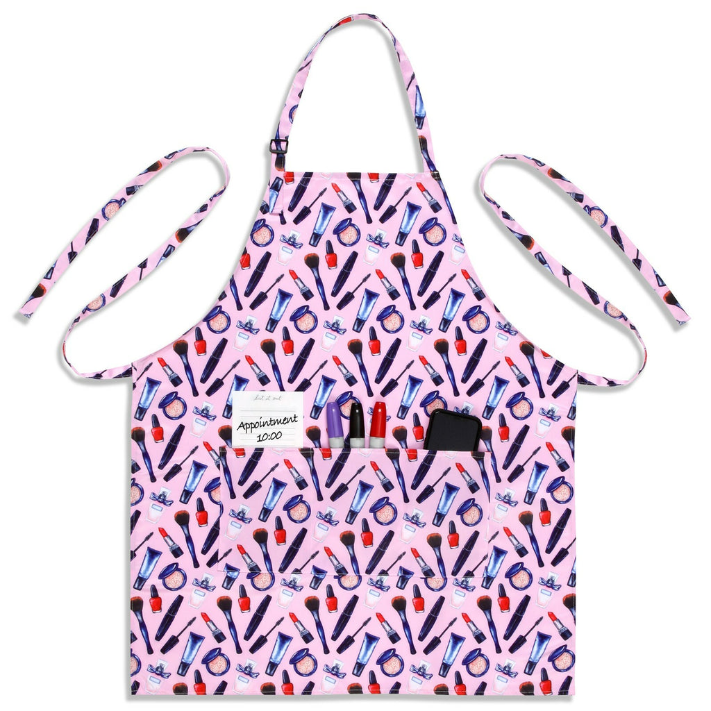 Waterproof Cosmetology Apron with Pockets for Hair Stylist & Esthetician