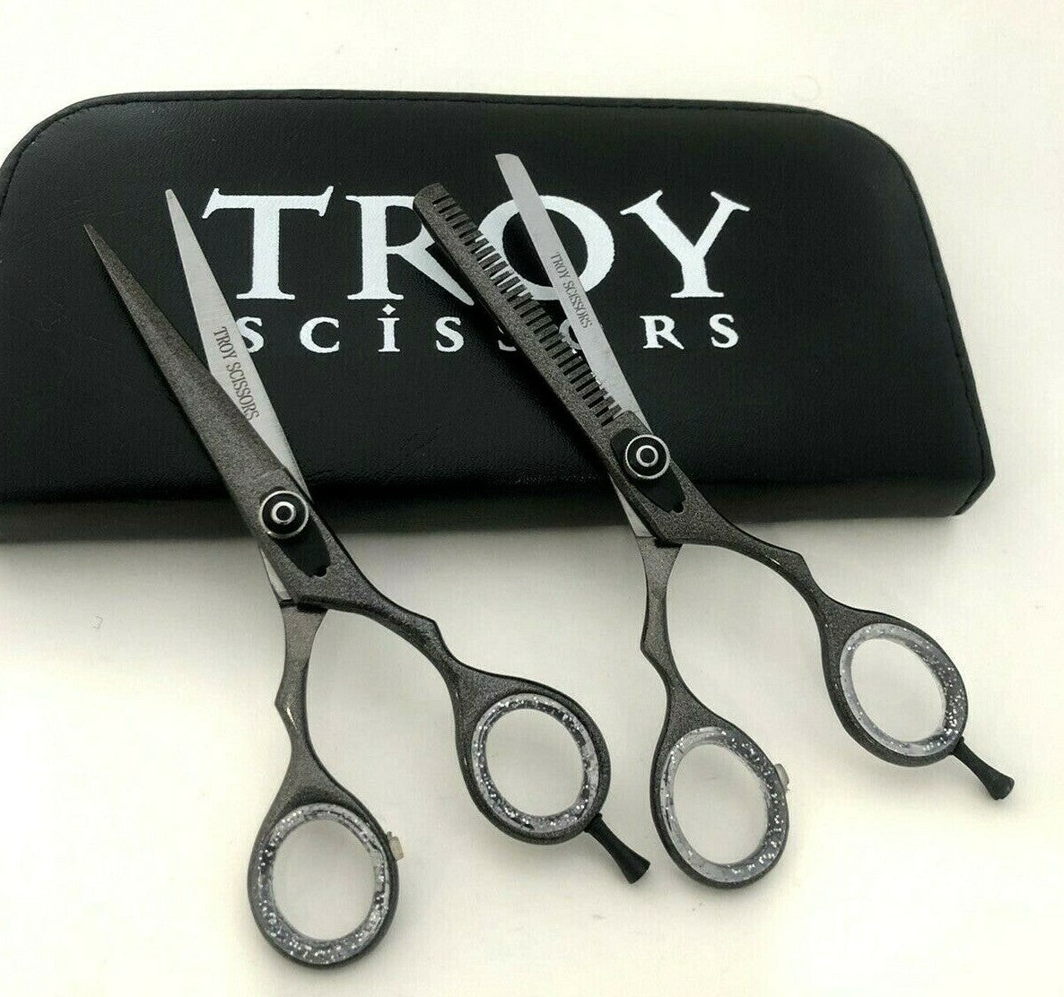 Professional Hair Cutting and Thinning Scissors Set - 5.5 Inch Japanese Steel Barber Shears
